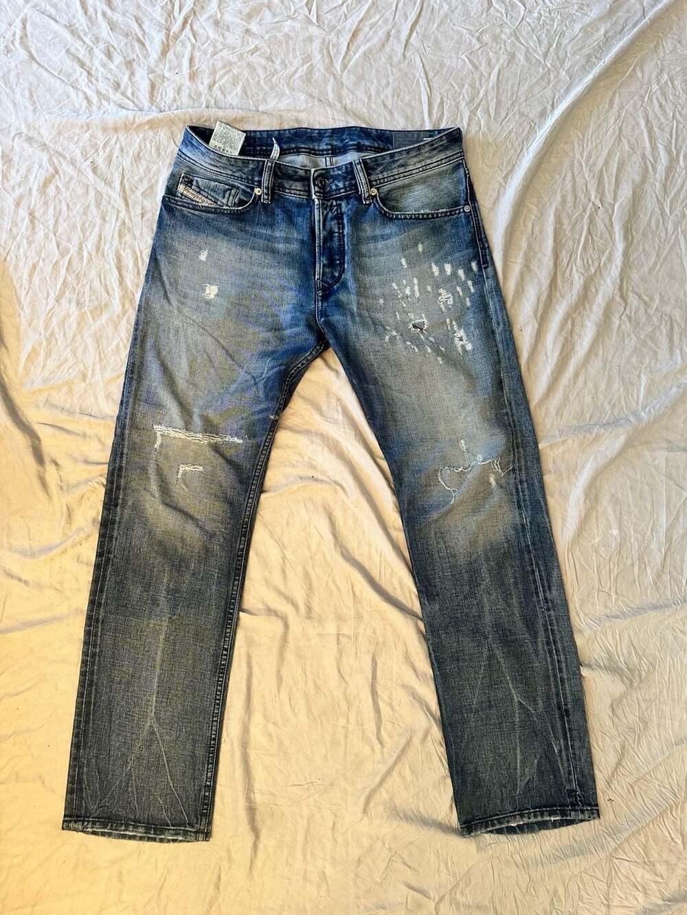 Diesel Blue Eyecons 2015/1 Edition Distressed Jeans Size 30